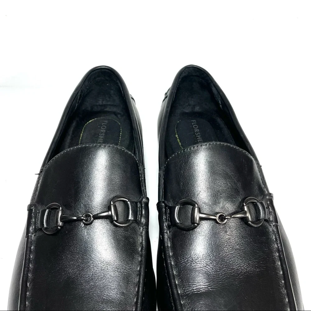 Florsheim‎ Men’s Loafers Horsebit Black Leather Size 11 D